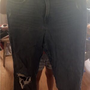 Sincerely Jules High Rise Distressed Black Jeans